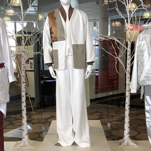 Handmade Faux Leather Winter Tailored Jacket Multicolored L - Picture 14 of 14